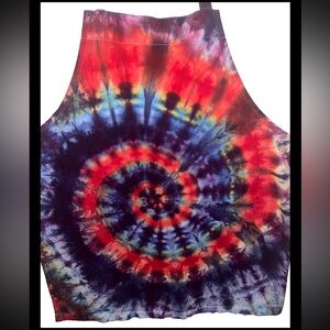🌈 Custom made ice dye tie dye rainbow apron 👩‍🍳